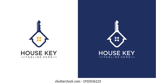 Creative House and Key logo design template