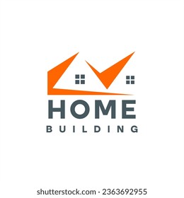 creative house logo construction design vector template background pattern
