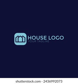 Creative house logo design template. Colorful sign. Universal vector icon logo 
