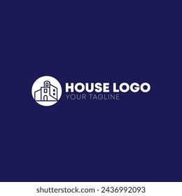 Creative house logo design template. Colorful sign. Universal vector icon logo 