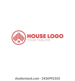 Creative house logo design template. Colorful sign. Universal vector icon logo 