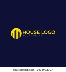 Creative house logo design template. Colorful sign. Universal vector icon logo 