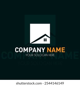 Creative house real estate logo design. Simple elegant real estate logo, Company logo, Real estate logo
