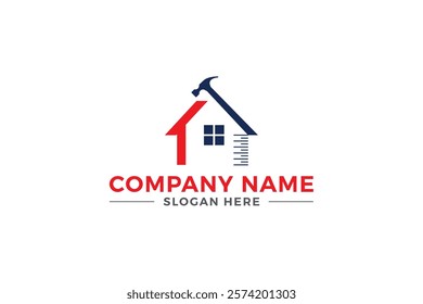 Creative House repair logo, House fix, repair house logo vector.