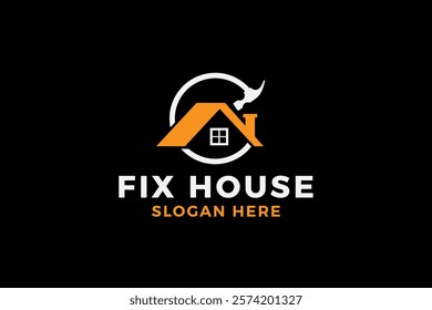 Creative House repair logo, House fix, repair house logo vector.