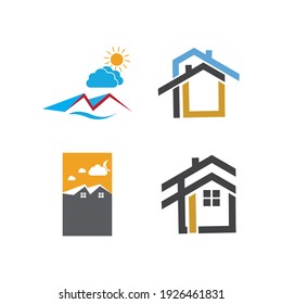 creative House set logo vector illustration design