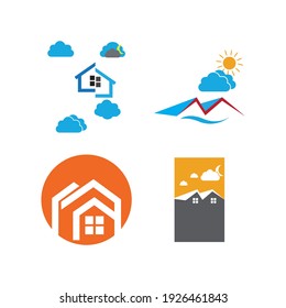 creative House set logo vector illustration design