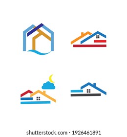creative House set logo vector illustration design