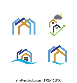 creative House set logo vector illustration design
