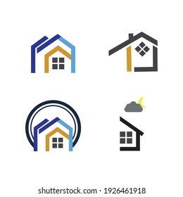 creative House set logo vector illustration design