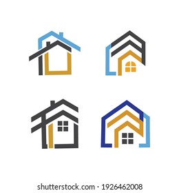 creative House set logo vector illustration design