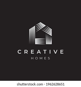 Creative house symbol logo design vector template