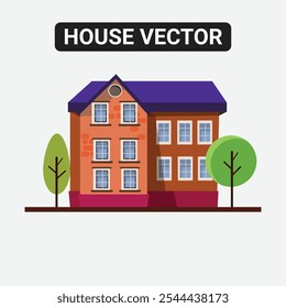 Creative House Vector Clipart for Real Estate Marketing