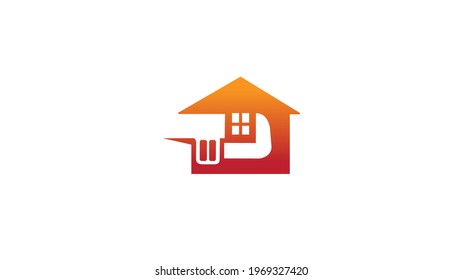 Creative House Wrench Spanner Logo Vector Design