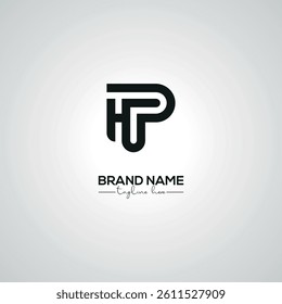 Creative HP PH Lettermark Logo Design for Corporate Branding.