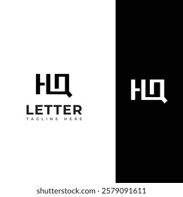 Creative HQ, QH letter logo design