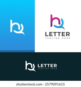 Creative HQ, QH letter logo design