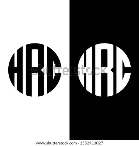 Creative HRC Logo Design Vector Stock Vector.