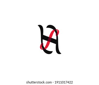 Design-Vektorgrafik für kreative HS-Buchstaben