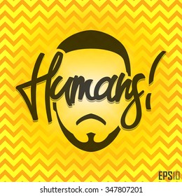 Creative Human Design Graphics. Vector Elements. Chevron Background Illustration. EPS10