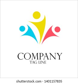 creative human logo for company
