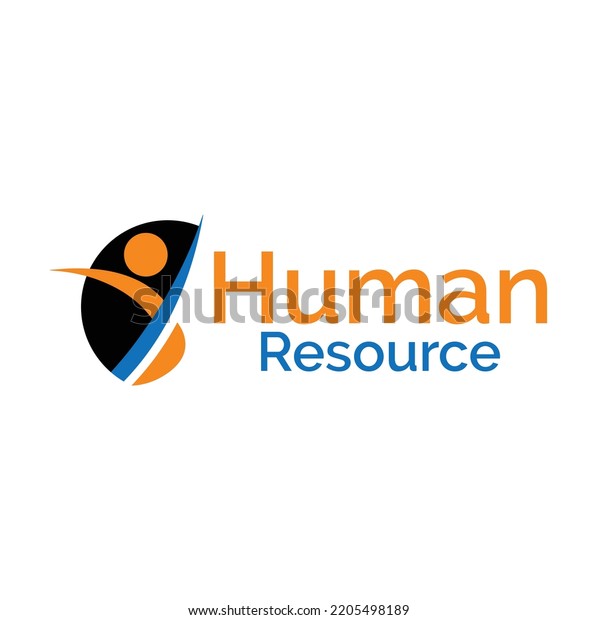 Creative Human Resource Business Vector Logo Stock Vector Royalty Free