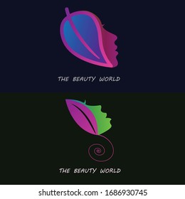 Plantilla de logotipo de belleza para mujeres humanas creativas