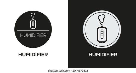 Icono creativo (humidificador),Signo vectorial.