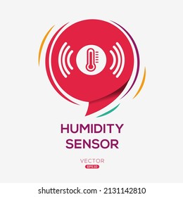 Creative (Humidity sensor) Icon ,Vector sign.