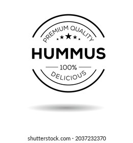 Plantilla del logotipo Creative (Hummus), pegatina Hummus, ilustración vectorial.