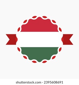 Creative Hungary Flag Emblem Badge