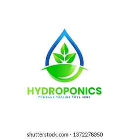 Creative Hydroponics Logo Vector Template Logo Design