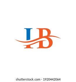 Creative IB letter with luxury concept. Modern IB Logo Design for business and company identity