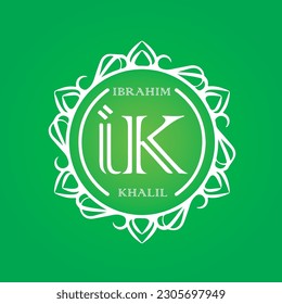 Creative Ibrahim khalil typography logo design