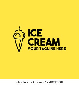 Creative ice cream logo design
