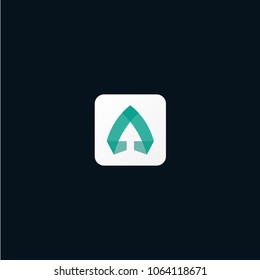 Creative icon up arrow transparency color vector designs