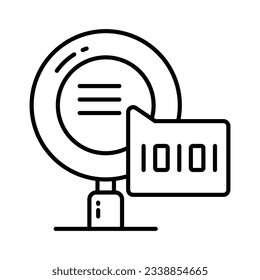 Creative icon of binary search in modern style, ready to use vector