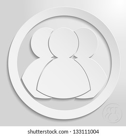 a creative icon in bright style, eps10 vector