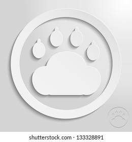 a creative icon in bright style, eps10 vector