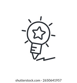 kreative Icon-Sammlung .Design-Stil mit Hintergrund