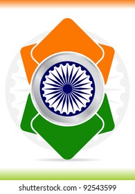 Creative icon design for Republic day and Independence Day. Vector illustration