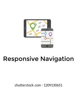 Creative icon design of responsive navigation