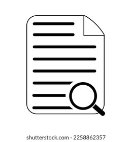 
Icono creativo Diseño para el documento de revisión