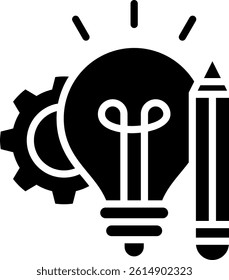 Creative Icon Glyph Vector Illustration