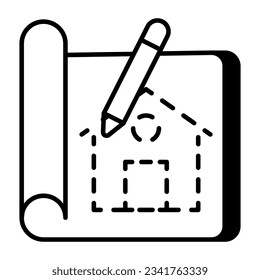 Icono creativo del diseño del hogar