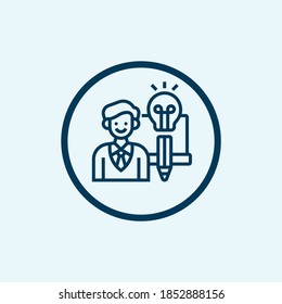 creative icon isolated on white background from online learning collection. creative icon trendy and modern creative symbol for logo, web, app,