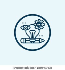 creative icon isolated on white background from online learning collection. creative icon trendy and modern creative symbol for logo, web, app