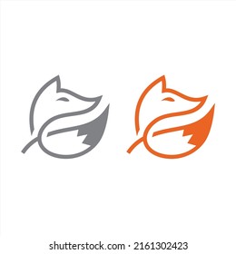 Icono creativo o logotipo para Fox o Wolf Concept