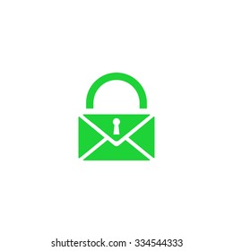 Creative icon "Mail locked" or "anti-spam".