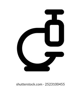 Creative icon of microscope, business research vector